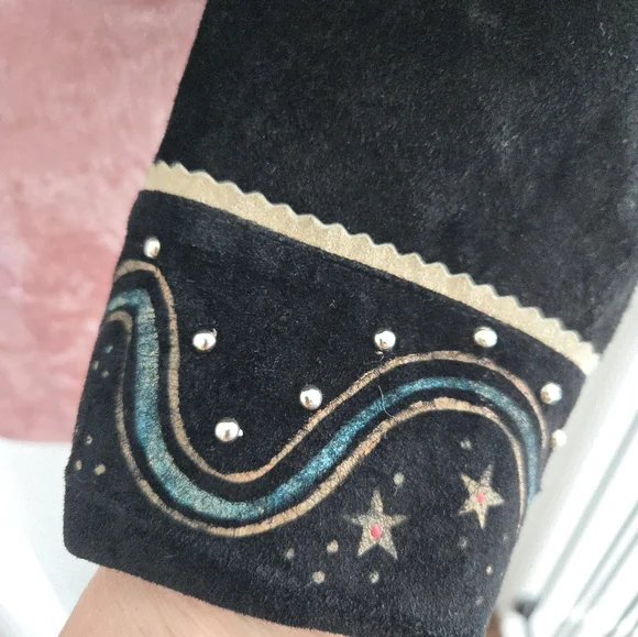 Patricia Wolf Western Rodeo Ranch Suede Jacket Size S - Picture 5 of 7